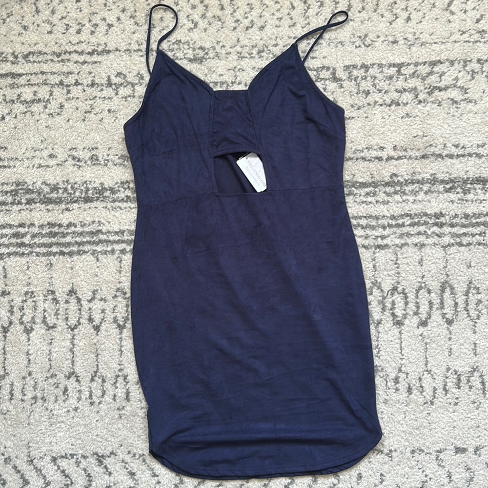 Windsor navy velvet dress